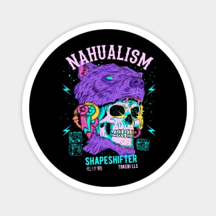 Nahualism Shapeshifter Skull Magnet